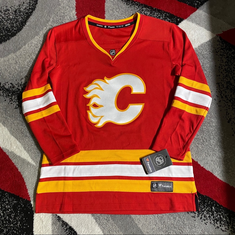 Women’s Calgary Flames NHL Hockey Jersey Fanatics Breakaway